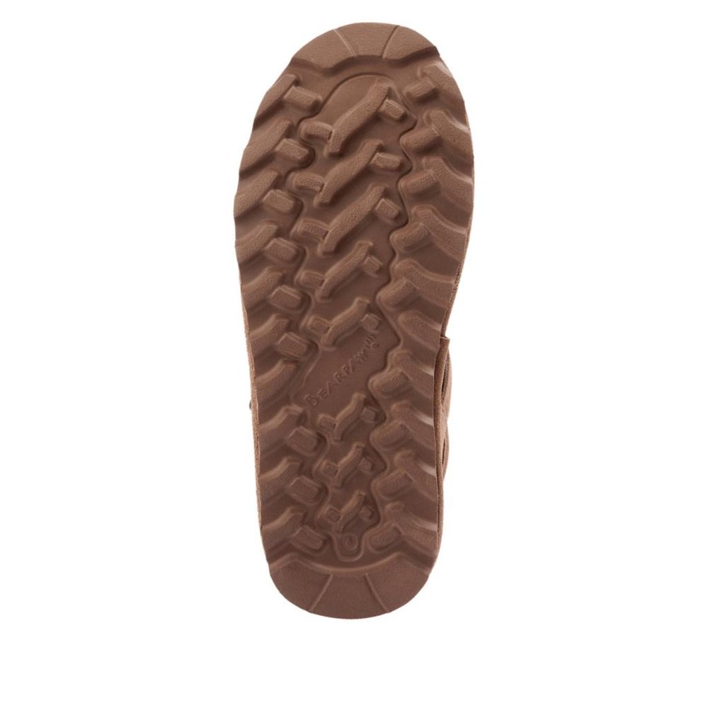 New BEARPAW Suede Micro Water- and Stain-Repellent Boot Tan 10M - Picture 2 of 7